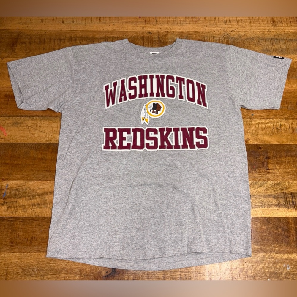 Vintage Starter Washington Redskins T-Shirt Gray Made in USA Size Large